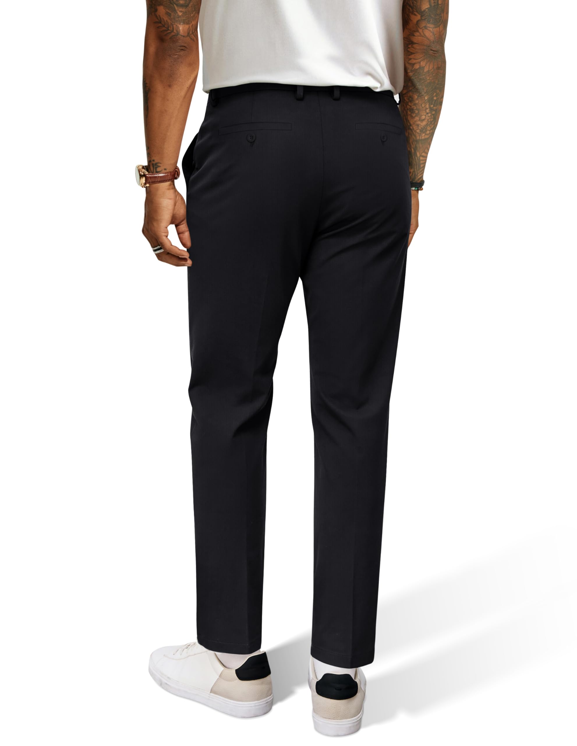 PJ PAUL JONES Pantalon de travail décontracté à taille élastique pour homme