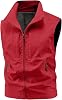 Going Out Tank Coats for Men Solid Color Sleeveless Jacket Stand-up Collar Waistcoat Cardigan Outdoor Outwear Daily