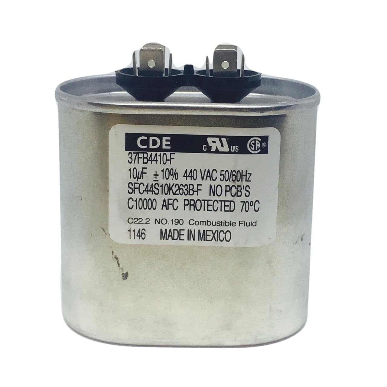 37FB4410-F Capacitor Film 10uF 440VAC PP 10%