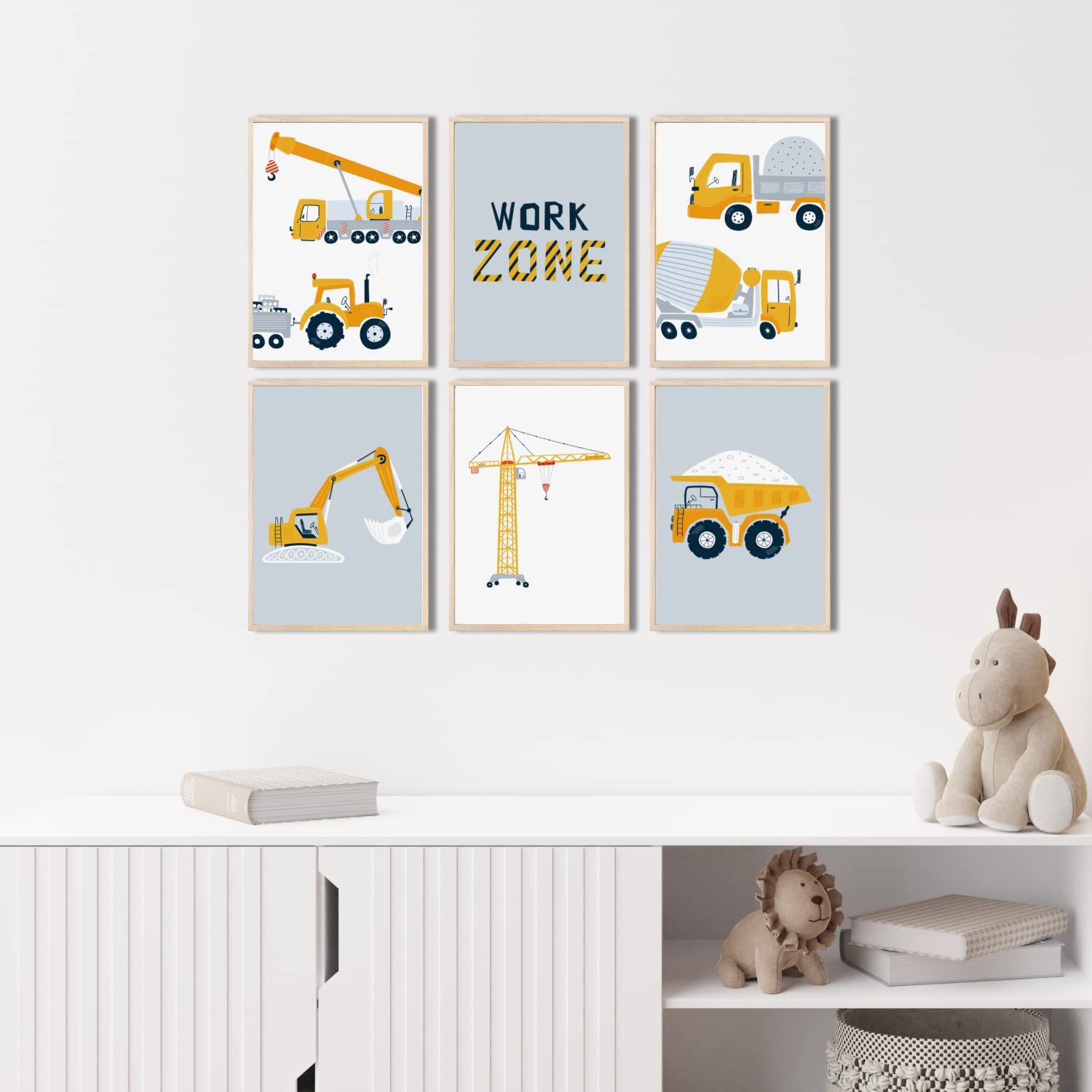 Werkvoertuigen kinderkamer – De Kleine Auto Werkvoertuigen kinderkamer – De Kleine Auto