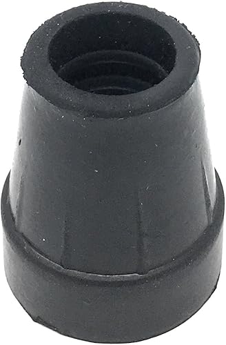 Miniatura 5 de PCP Puntas de bastón de repuesto, 34 pulgadas  0.7 in de diámetro (gris, dos puntas), color negro, diámetro de 34 pulgadas