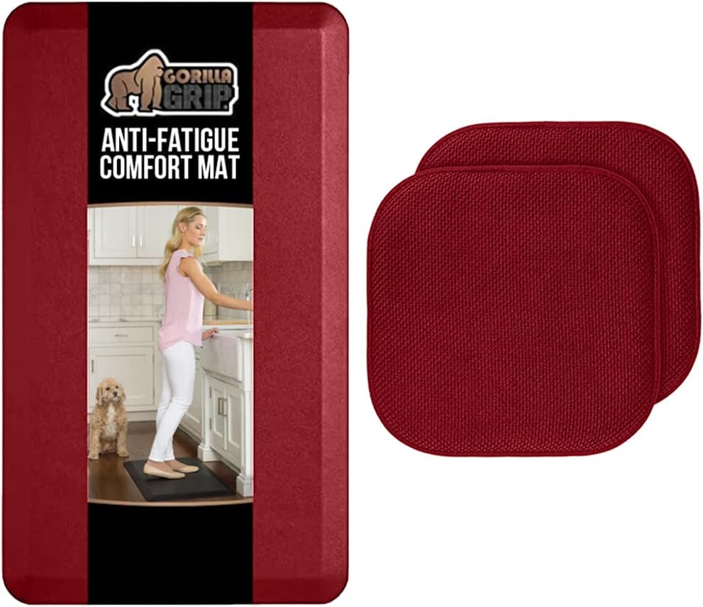 Gorilla Grip Anti Fatigue Standing Desk Mat and Memory Foam