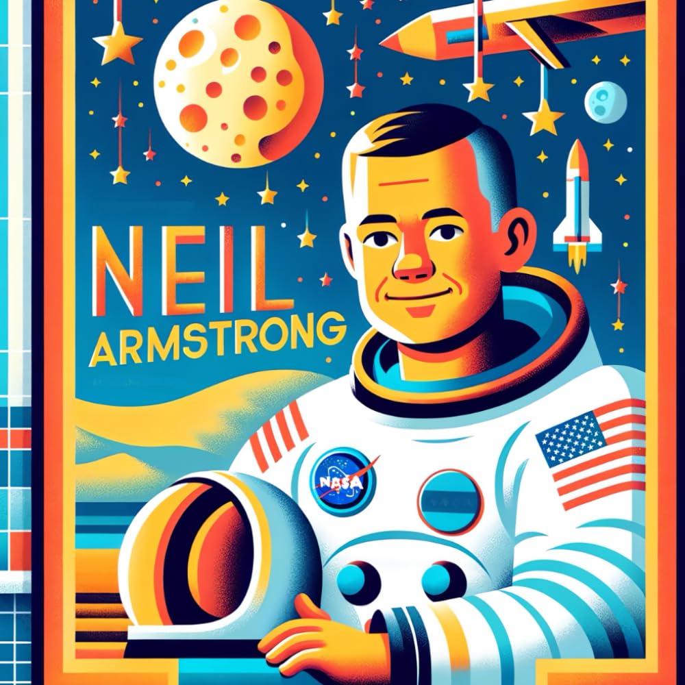Neil Armstrong: Illustrated Biography for Children: The Astronaut Who Took a Giant Leap for Mankind: The Story of the First Man on the Moon (Illustrated Biographies for Children)