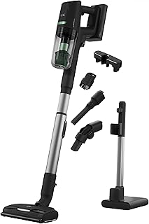 AEG AP81B25ÖKO Aspiradora Sin Cable, 25,2 V, Cepillo UltimatePower Bristle, Autonomía de 35 min, Modo Automático, Aspirador Escoba con Unidad de Mano, 3 Velocidades, Color Negro