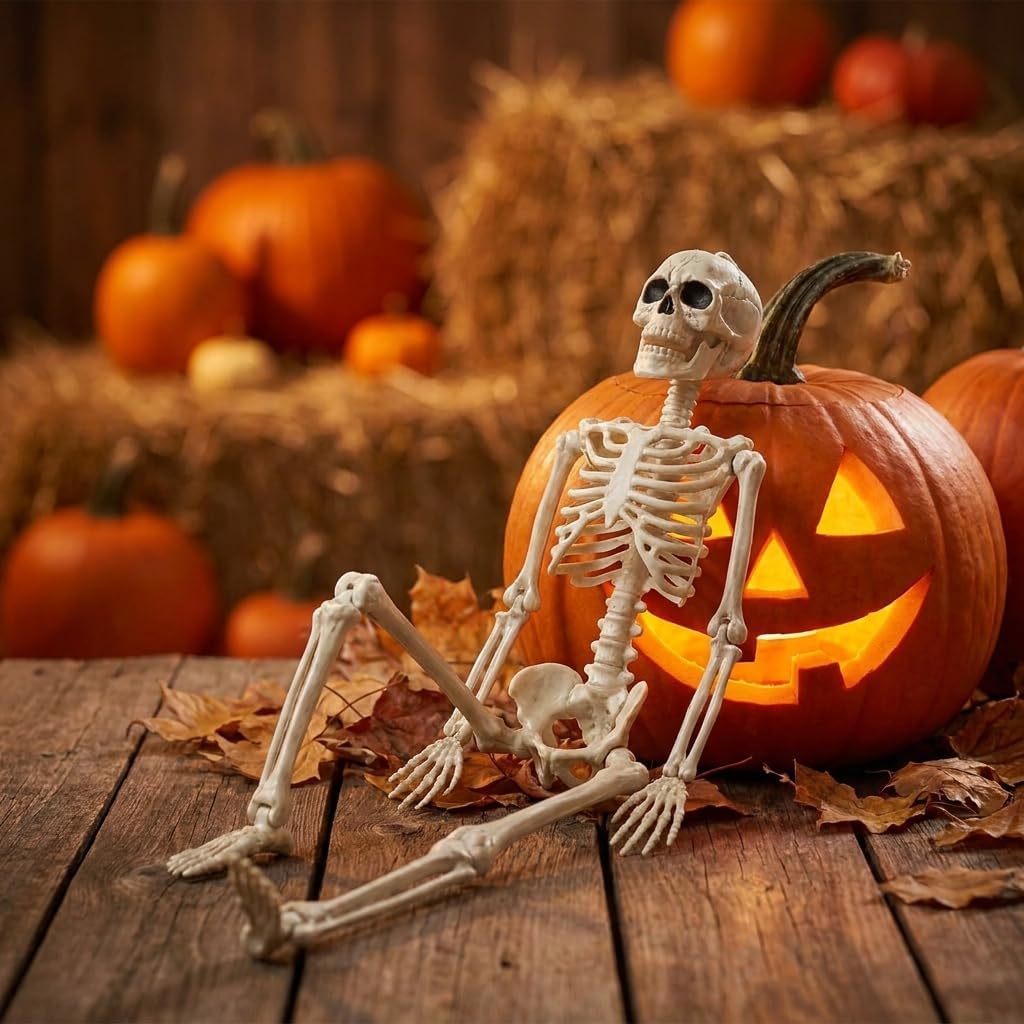 Hanging Small Skeletons for Halloween Decorations: 2PCS 16Inches