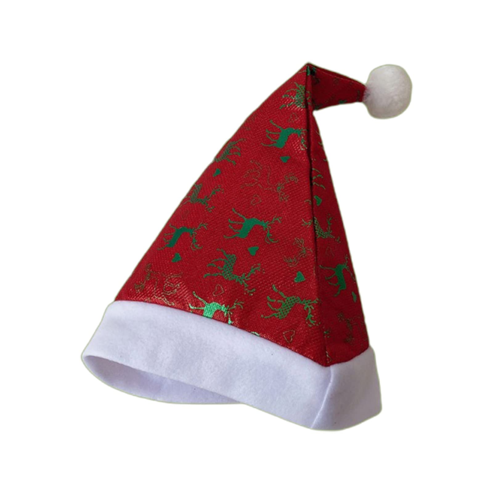Tsophreniq Santa Hat Holiday for Adults Unisex Plush Cartoon Hats Classical for New Year Holiday Party Christmas for Adult Velvet Colorful Windproof Funny Cosplay Santa