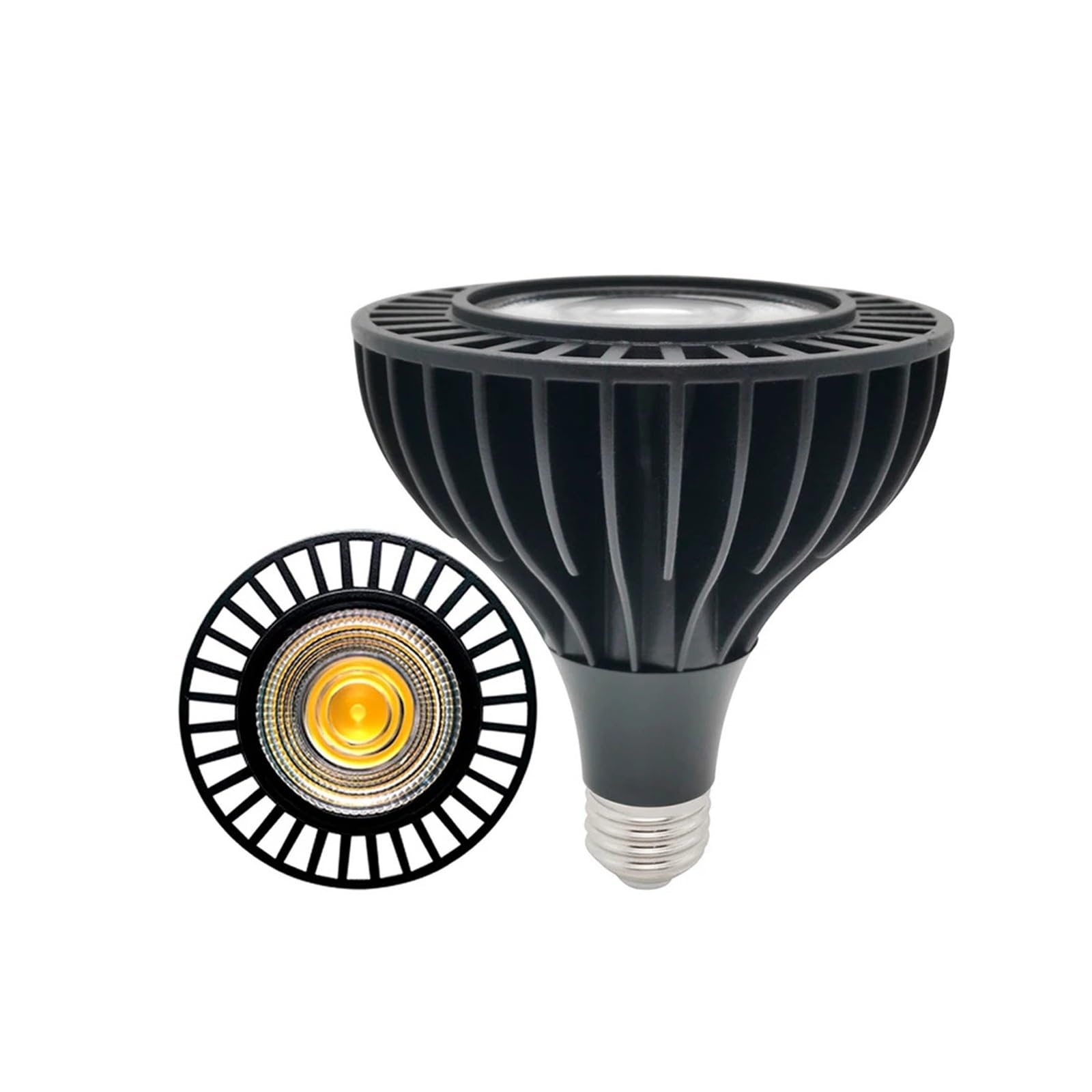 Foco LED de espectro completo for cultivo de plantas, 4 unidades, E27, E26, G12, 15 W, 20 W, 25 W, 30 W, for invernaderos, flores hidropónicas Para iluminación comercial e industrial(3000K,G12_30W)