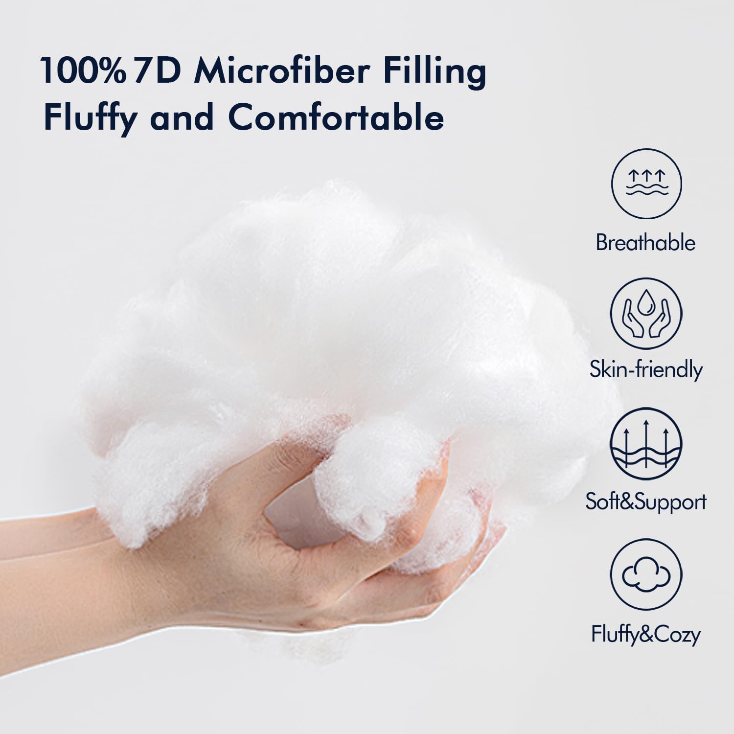 MIULEE Coussin Exterieur Impermeable-Rembourrage Coussin 30x50 CM Lot de 4 pour L'extérieur, Coussin de Garnissage Exterieur Impermeable, Blanc Coussin Exterieur 30x50