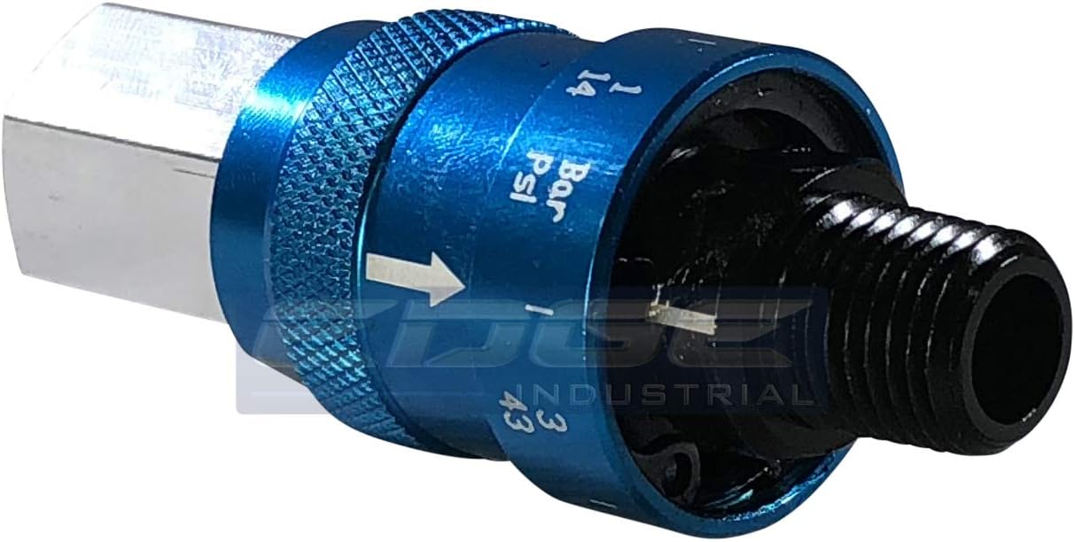 Adjustable in-LINE Pressure Regulator for Pneumatic Tools, 1/4" NPT, Connects Directly to AIR Tool (14-43 PSI)