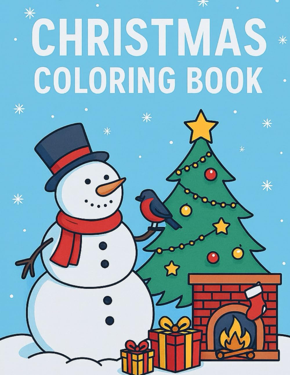 Christmas Coloring Book: Fun Holiday Coloring Pages for Kids Ages 4–8
