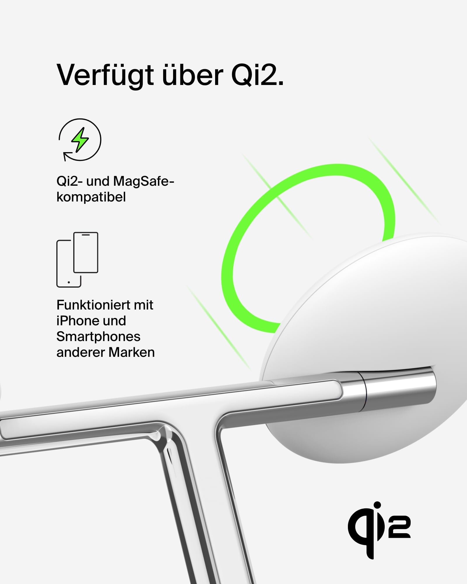 Belkin BoostCharge Pro Kabellose 3-in-1-Ladestation mit Qi2 – Bild 7