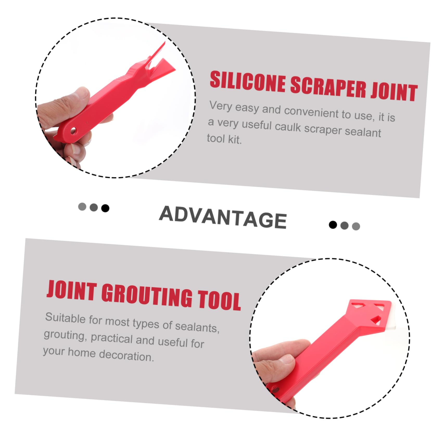 4 Sets Scraper Caulking Tool Floor Joint Repair Tools Sealant Tool Tile Home Furnishing Tool Tile Grout Coating Tools Tile Caulk Finishing Tool Tile Joint Grout Tool 4