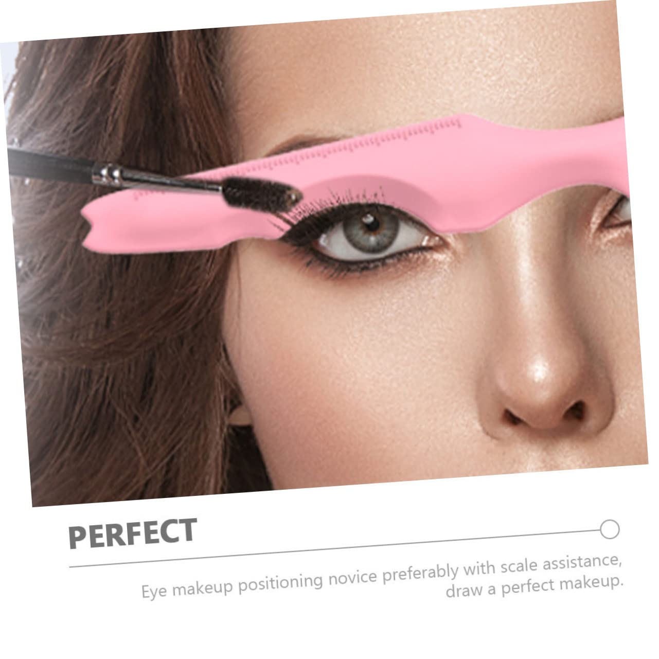 Healeved Set Di 4 Stencil Per Sopracciglia Per Trucco Righello Per Eyeliner Stencil Per Ombretto Angolati in Silicone Per Donne 3 Pezzi * 4