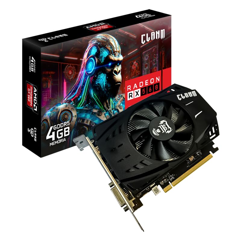 Placa de Vídeo Redeon RX 560 4GB GDDR5 256-bit 1125MHz – HDMI/DP/DVI – Alto Desempenho