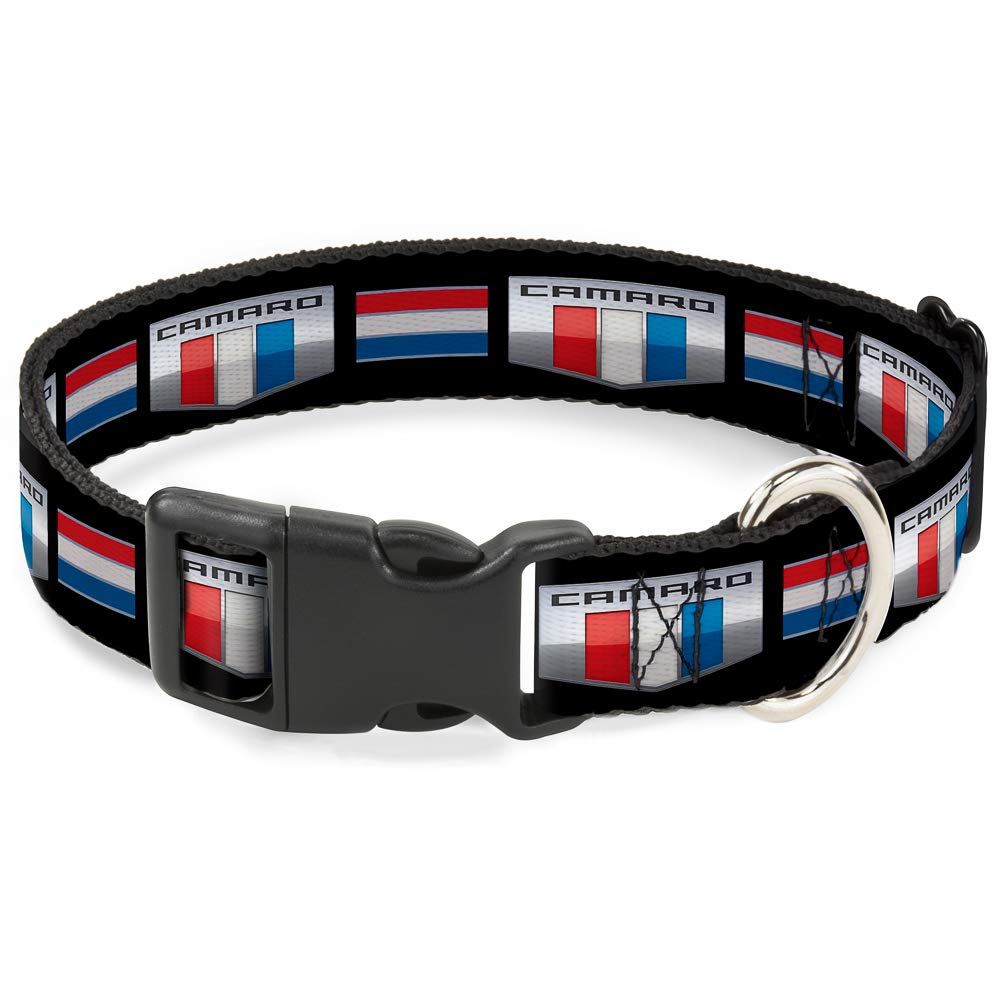 Collier pour chien réglable 20,3 à 30,5 cm avec boucle plastique motif multicolore