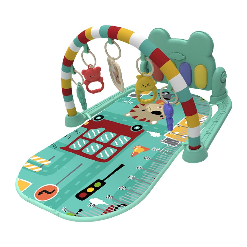 Mat De Actividad Para Bebés - Mat De Gimnasia Baby Play | Mats De Juego De Gimnasio Lavable Para Bebés Y Pequeños Para Niños Creativos Tocando Gimnasia Con Música Para El Desarrollo Sensorial Y De Hab