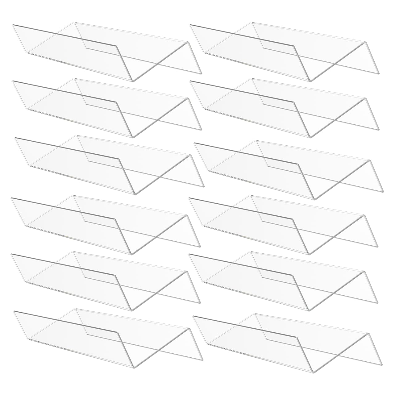 Marketing Holders 12 Pack Drawer Organizer for Eau de Parfume and Colognes Clear Acrylic Made in the USA Mens or Womens Storage Solution for Closets Vanities and Dresser Drawers