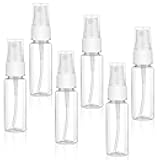 JJUNW 6 Pack Spray Bottle, 20ml Small Plastic Fine Mist Spray Bottles Mini Empty Travel Bottles Small Refillable Liquid Containers for Travel Perfume Cosmetics Cleaning Care