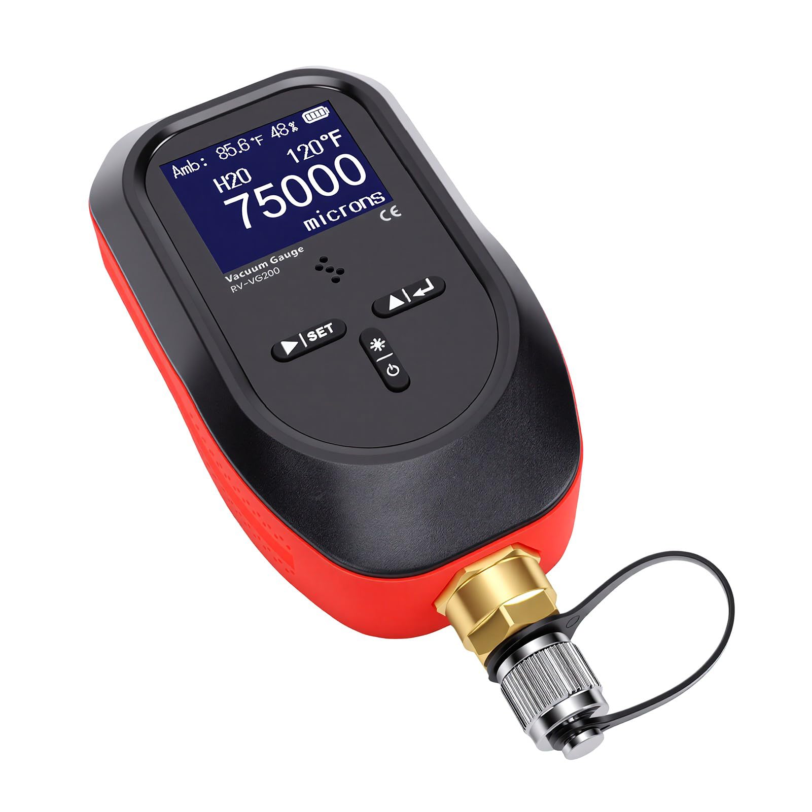 Medidor de Vacío Digital, Rango de 0-75000 Micrones