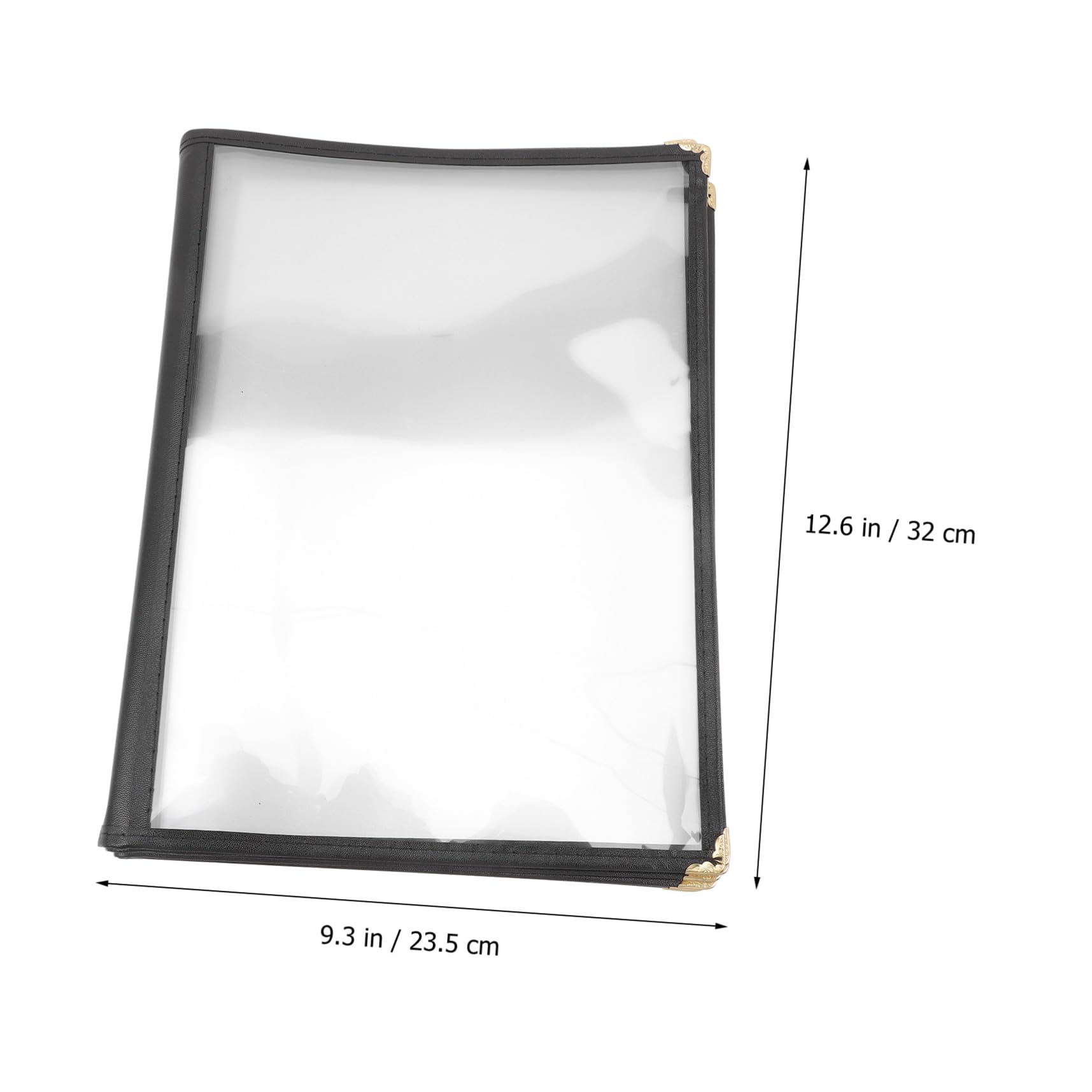 DOITOOL Cubierta Protectora para Menú de Restaurante Transparente PVC Portamenús Ligero y Portátil Soporte para Carta Bar Funda Resistente para Cartas de Páginas