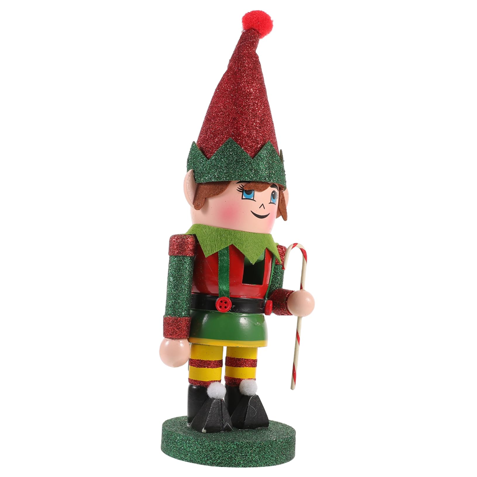SOIMISS Adorno Navideño De Cascanueces De Madera Figura De Cascanueces para Decoración De Escritorio Obsequio De Navidad