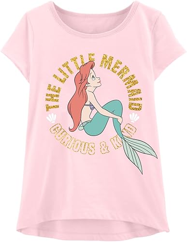 Miniatura 5 de Disney Princesa Niñas Camiseta (Jazmín Ariel Tiana Blancanieves Belle Rapunzel Cenicienta Mulan Aurora Moana Ropa
