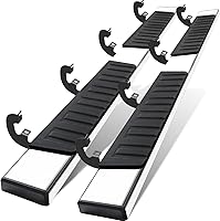 Vista 1 de COMNOVA 6 Pulgadas Estribos y Barras Laterales Nerf Compatibles con 2019-2026 Chevy Silverado 1500, 2020-2026 Silverado/Sierra 2500/3500HD de 2