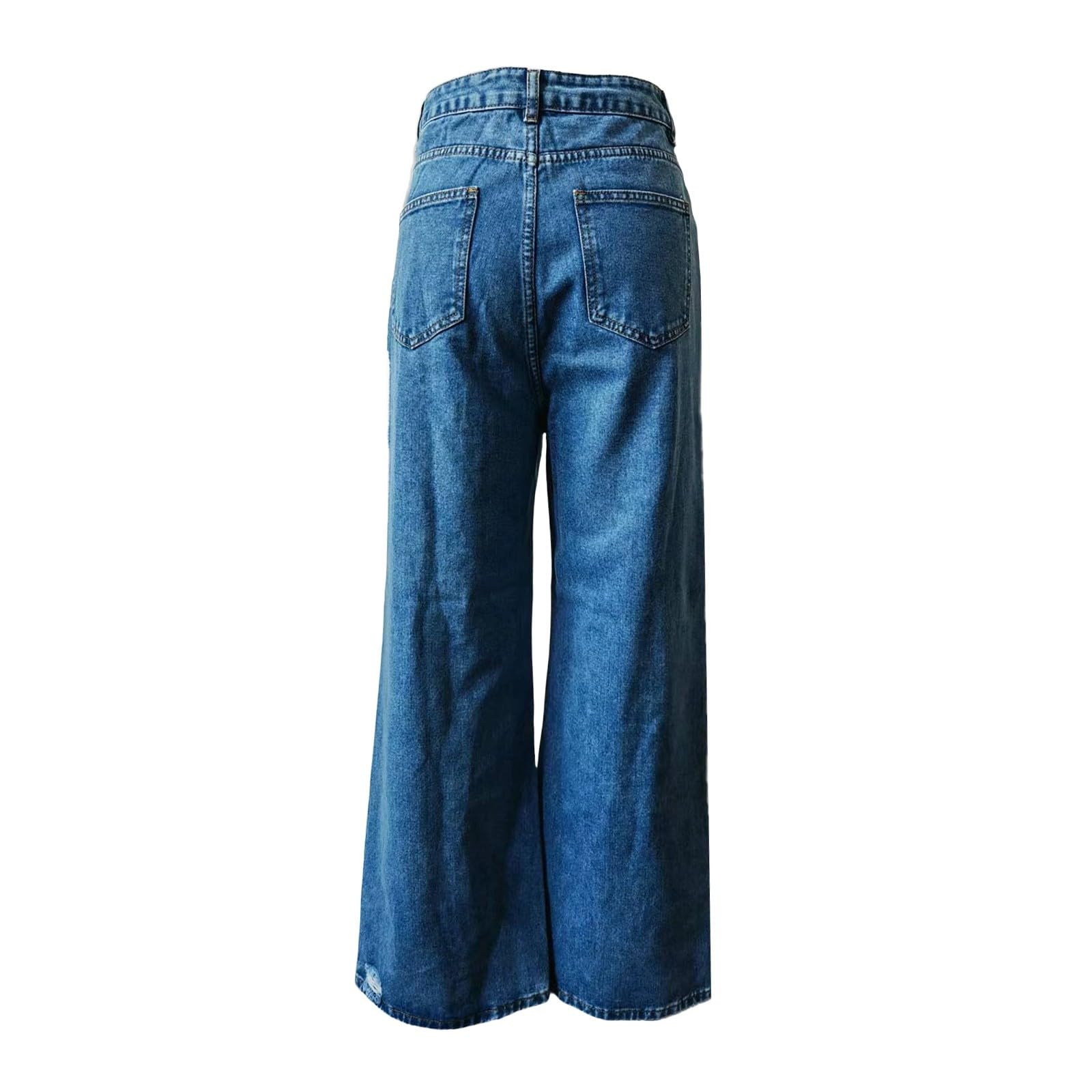 Vaqueros Mujer Acampanados Elásticos Bolsillos Pantalones Anchos Bootcut Bolsillo Deportes Campana Elefante Rectos de Cintura Alta para Desgastados y Ideales Viajes Baile Callejero con Comodidad