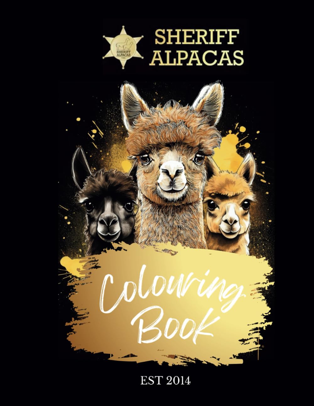 Sheriff Alpacas A4 Colouring Book