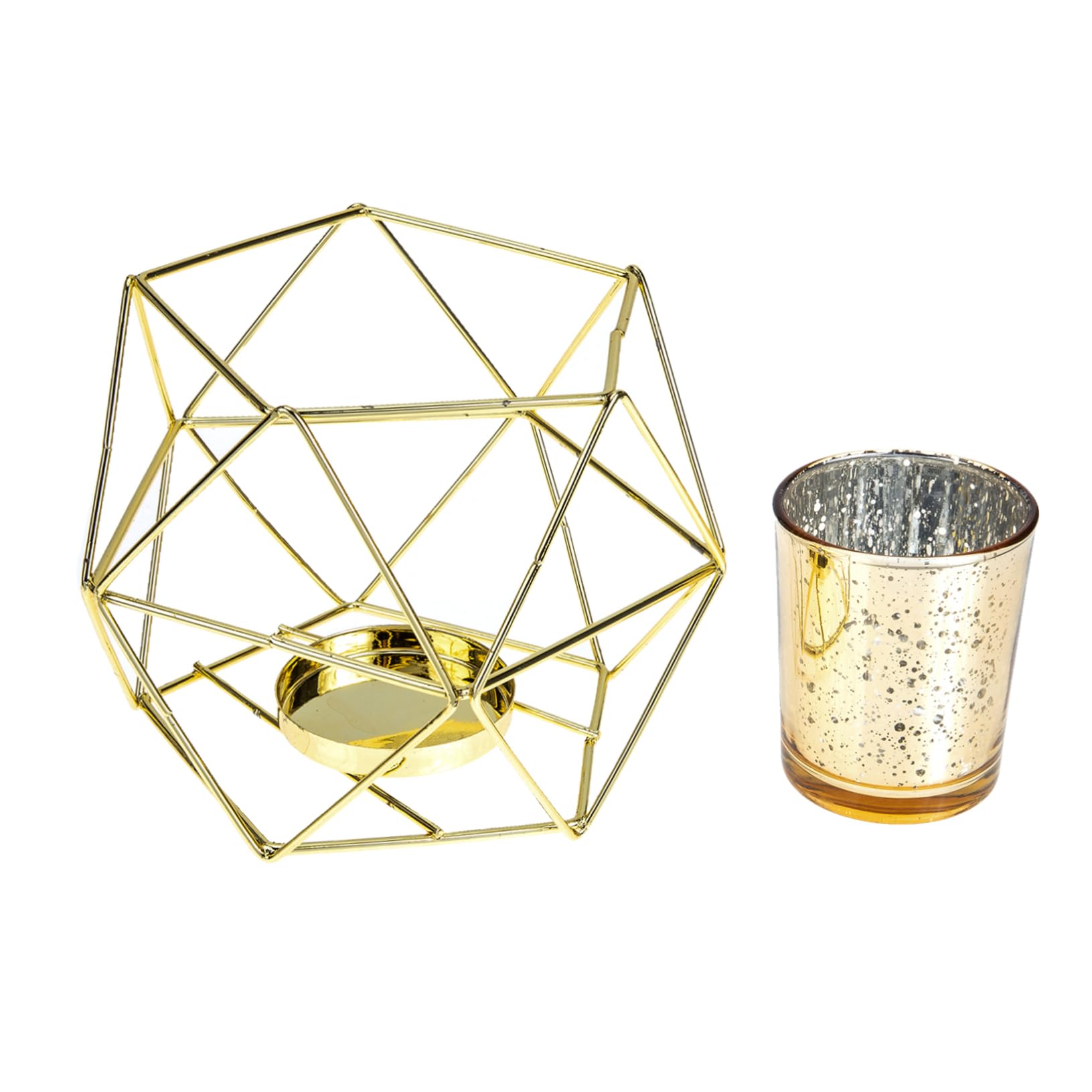 Cabilock Candle Cup Table Candlestick Retro Decor Housewarming Votive Candle Stand Wedding Table Decorations Wedding Decorations Ornament Candle Holder Wrought Iron Desktop Succulent Plants