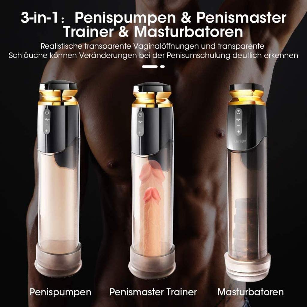 Sexy Penis-Übungsgerät, Zyledw Saugen Einziehbare Elektrische Tasse Masturbator Blowjob-Maschine, Penis Vibrator Melkmaschine Peniswachstum, Männer Tasche Vagina Sexspielzeug