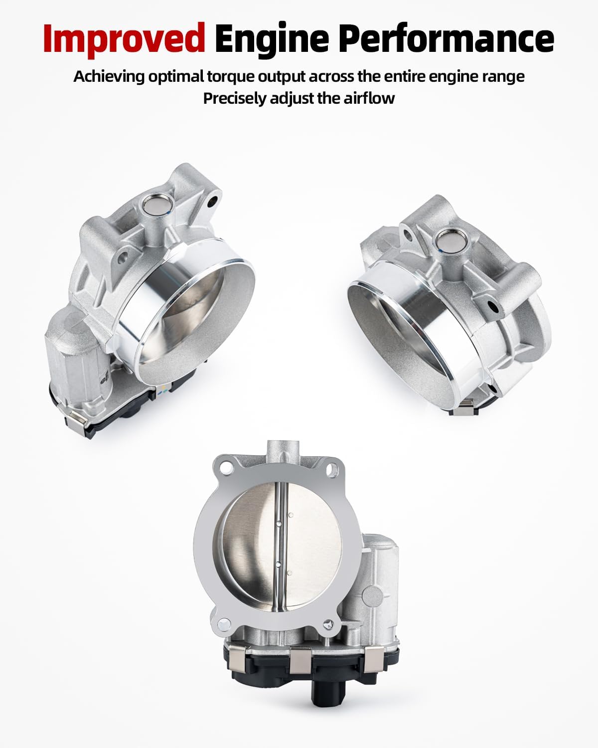 Electronic Throttle Body Fit for 2009-2015 Chevy Silverado Suburban Express Avalanche Tahoe Trailblazer GMC Sierra Yukon Envoy Savana Cadillac Escalade ESV EXT CTS 4.8L 5.3L 6.0L 6.2L 12601387