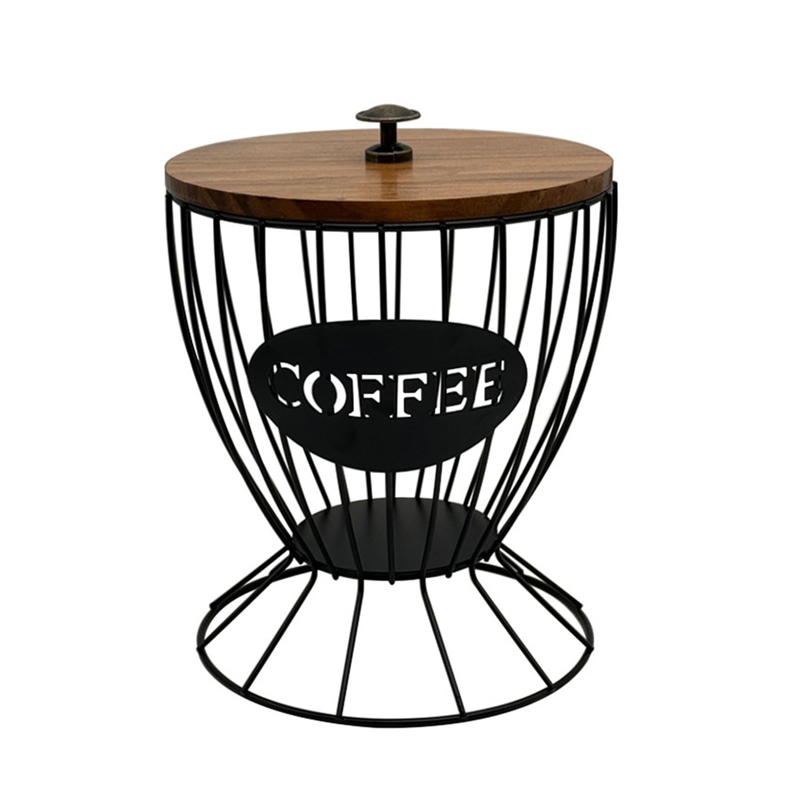 Kalttoy Stylish Coffee Pods Holder with Lid Functional Coffee Pods Storage Rack with Lid Stand Organizers for Easy Access Rack