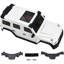 for AXIAL SCX30 Plastic Painted Unpainted Body Kit Shell Cover with Light Bucket Mount Spare Tire Mount for 1/30 RC Crawler Replace DIY Upgrade White