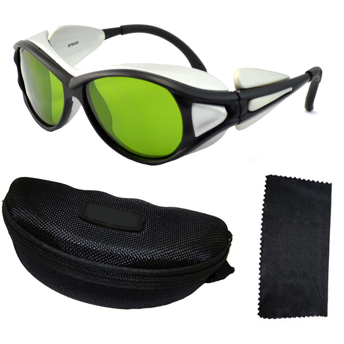 Lunettes de Sécurité Laser 1064nm Anti-Infrarouges OD5+, VLT 65% | Lunettes de Protection des Yeux, 190-490nm 800-1100nm, Contre Rayonnements Infrarouges, Pour Marquage Découpe Gravure Laser