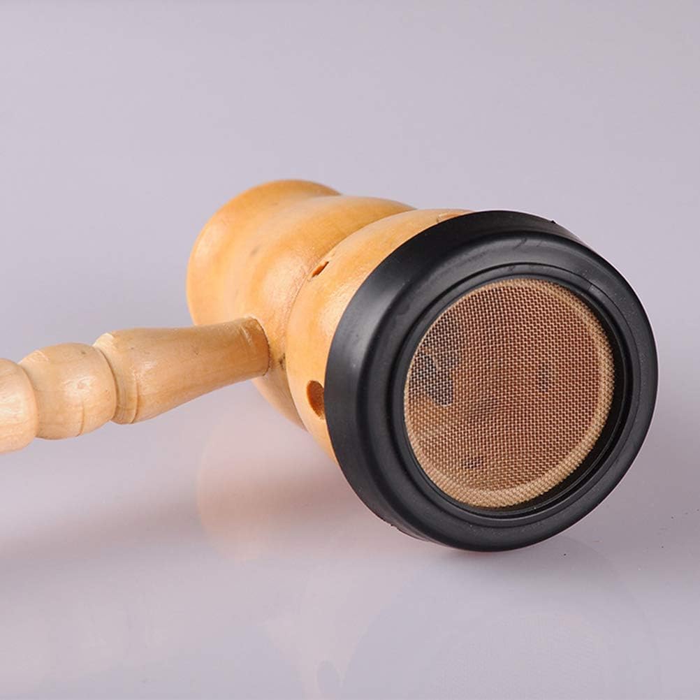 Wooden Moxa Box with Slot 9.44 Inch Portable Moxibustion Gourd Jar for Acupuncture Therapy and