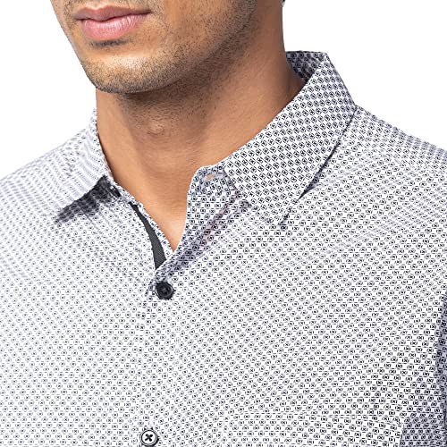 Image of Spykar Half Sleeves Poplin Slim Fit Shirt for Men