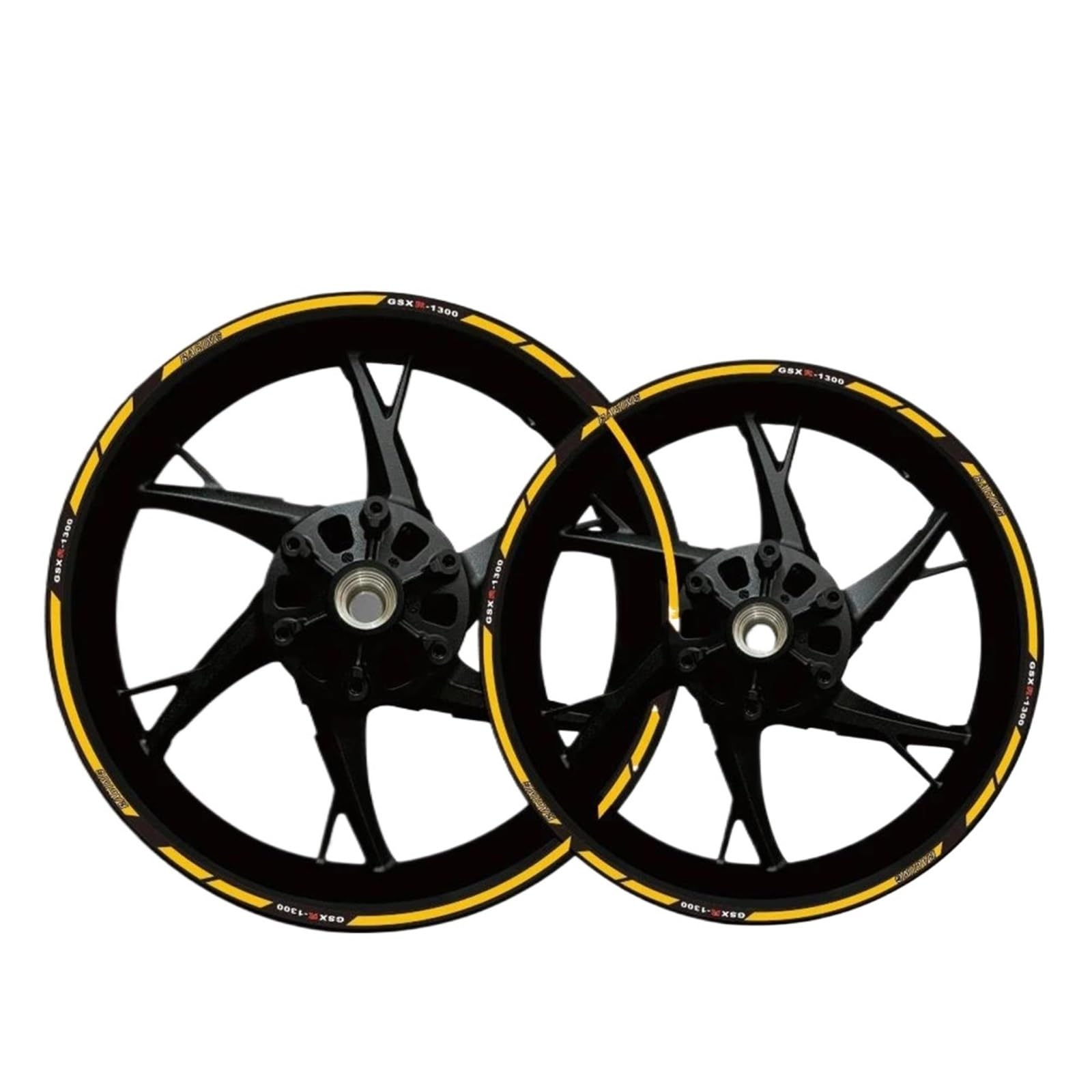 Decorative Stickers Motorcycle for Suzuki Gsx-r1300 for Hayabusa GsxR1300r Wheel Hub Stickers Tire Rims and Rim Modification Reflective(Gold)