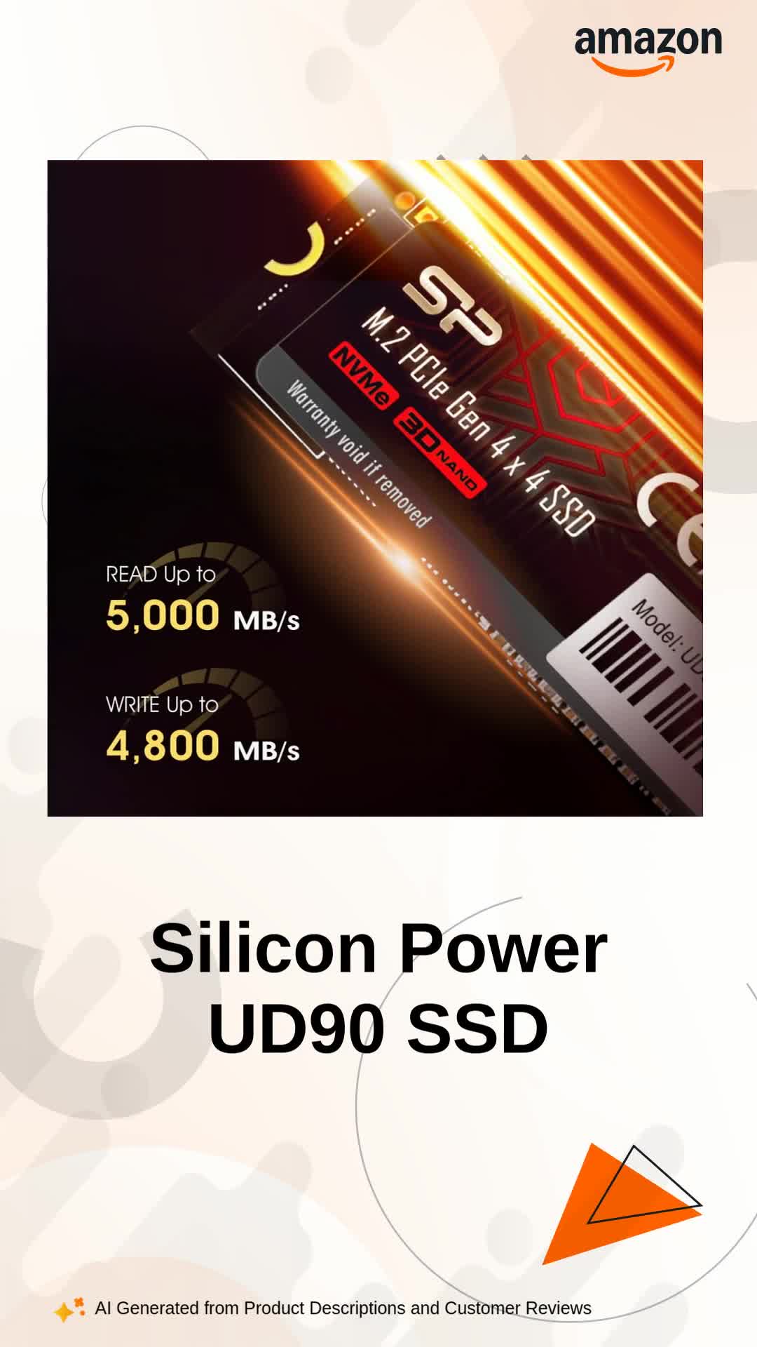 Amazon.in: Buy Silicon Power UD90 500GB NVMe PCIe 4.0 SSD, Up to