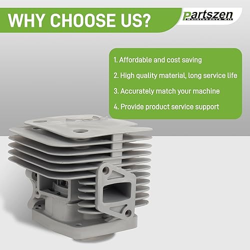 Miniatura 6 de partszen 577257301 Pistón de cilindro para ventilador RedMax EBZ6500 EBZ6500RH EBZ7500 EBZ7500RH con kit de accesorios
