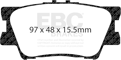 EBC Brakes DP61793 Serie 6000 Greenstuff Pastilla de freno para camiones y SUV