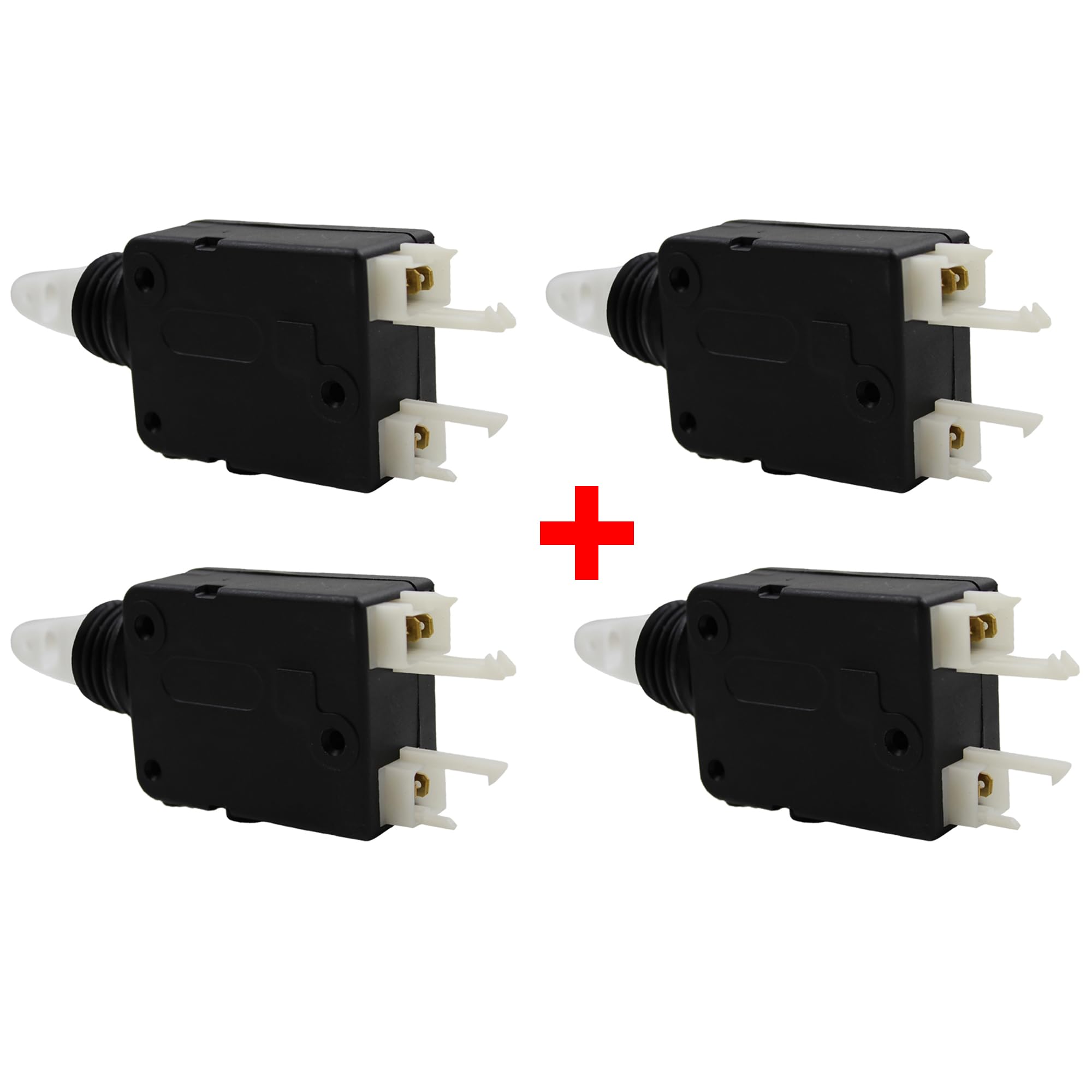 (Lot de 4) Moteurs de Centralisation Ouverture Fermeture Électrique pour Porte ou Coffre compatible pour AX BERLINGO BX SAXO ZX 106 205 309 405 605 PARTNER - 661503 661505