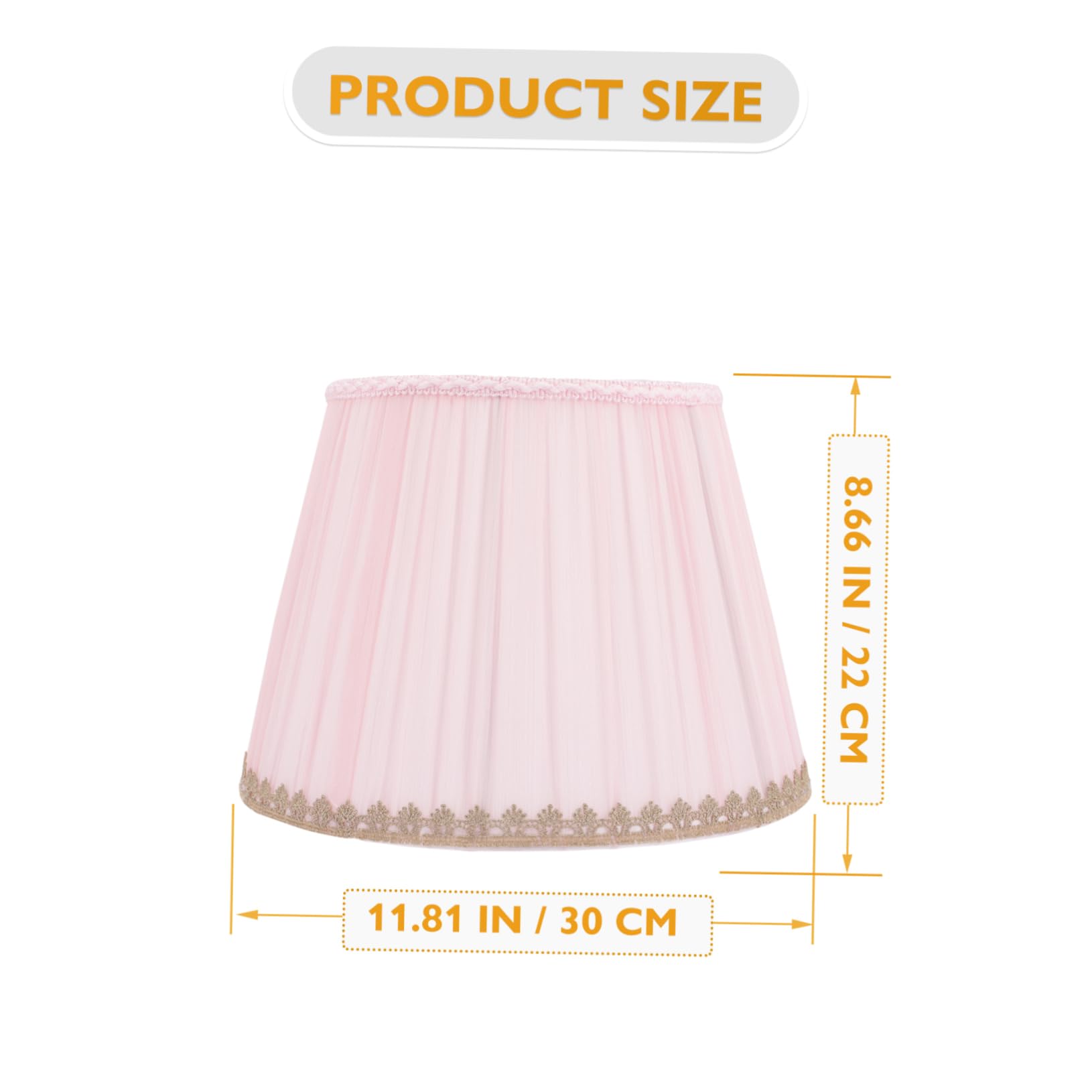 Abat-jour Cylindrique Rétro En Lin - Ø20cm, Douille E27, Couleur Doré - Pour Lampe De Table, Applique Murale, Décoration Salon Chambre