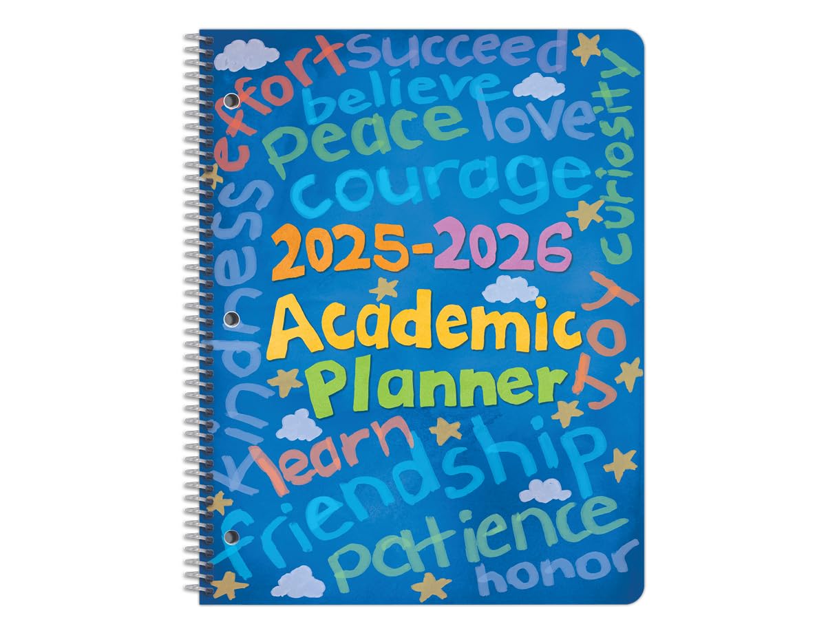 Elementary Student Planner 2025-2026 Academic School Year, Large (8.5" by 11") Matrix Style Datebook with Classic Elementary Matrix Cover