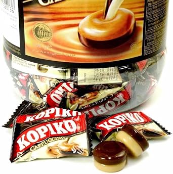 Copico Coffee Candy Jar, 28.7 oz 800 g & Cappuccino Candy Jar, 28.7 oz 800 g, Candy