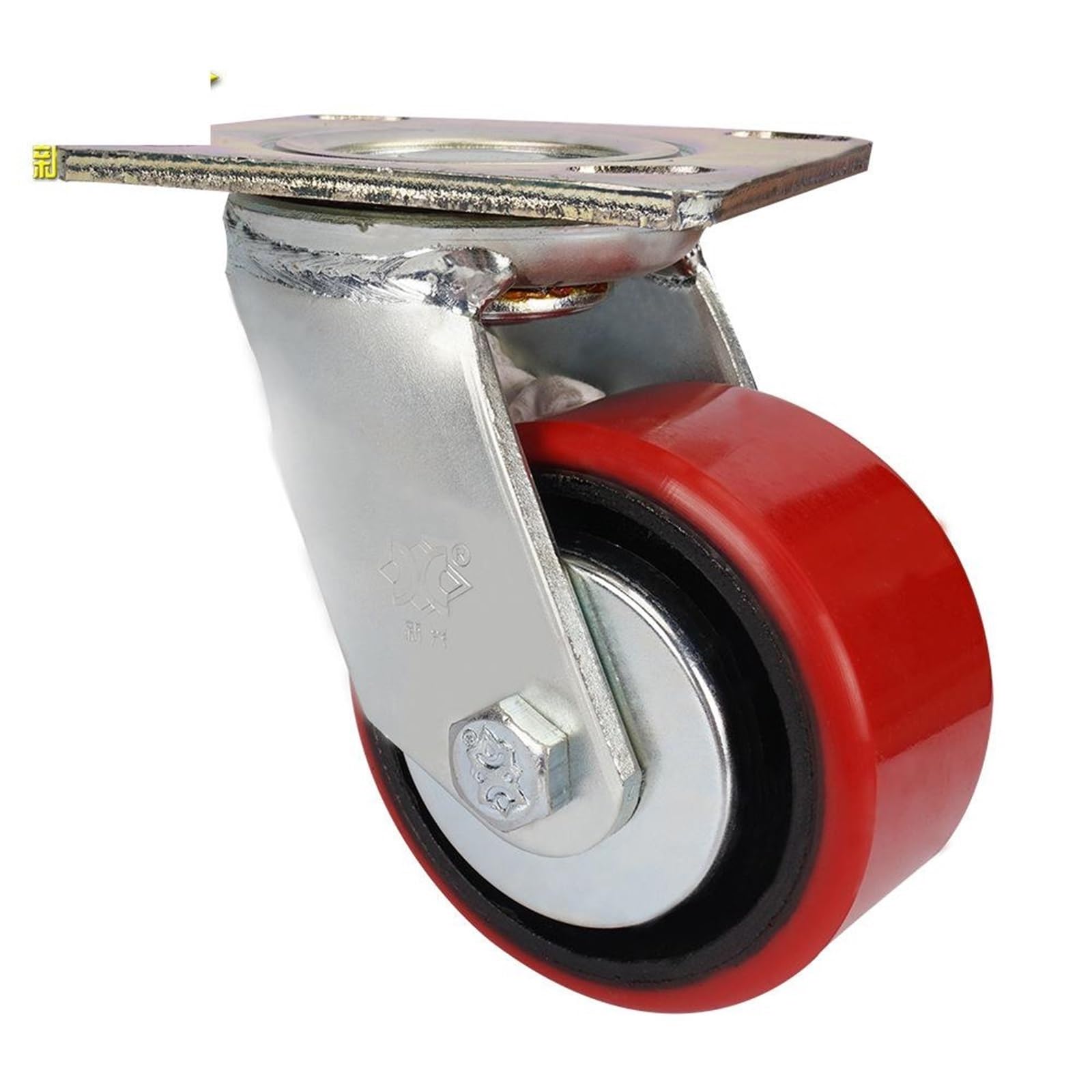 Roulette de manutention 4" PU charge lourde et déplacement silencieux