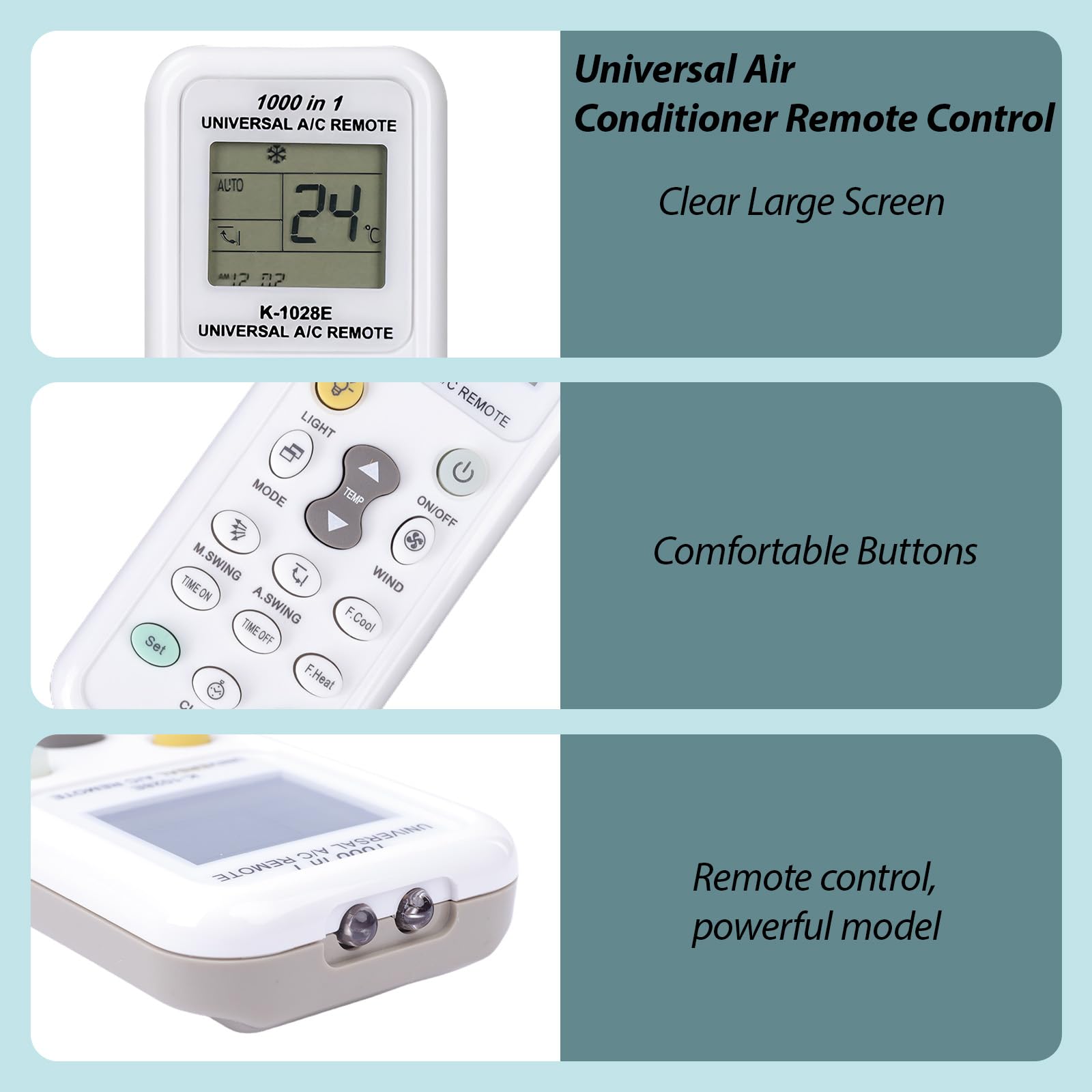 Telecomando Universale Wakects Per Condizionatore D'Aria – Con Schermo LCD, Sostituto Per 6711A90032L E Modelli Compatibili. Comodo, Portatile E Facile Da Usare (batterie Non Incluse). - 4