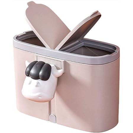 Amazon Cobalt Planet 小さな 分別 ミニ ゴミ箱 ダストボックス 卓上 デスクトップ 牛 Cobalt Planet フタなしゴミ箱