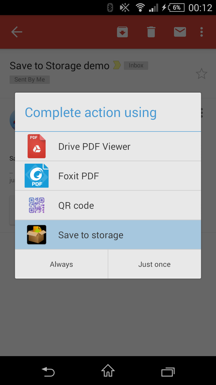 Save to Storage App on Amazon Appstore