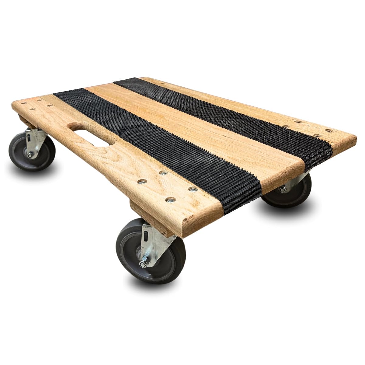 Amazon.com: Solid Top Oak Furniture Dolly w/Non-Skid Rubber Deck